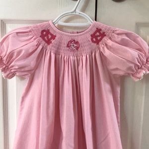 Smocked UNC Tarheels dress